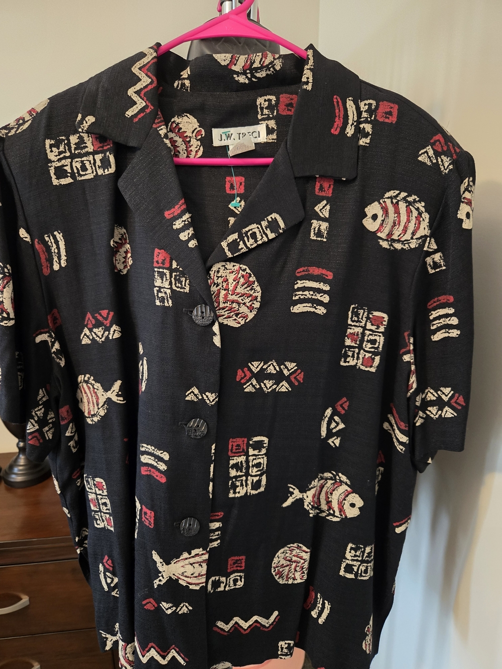 Patterned Oversized Shirt - Picture 2 of 6
